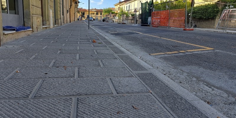 L'intervento in viale della Repubblica