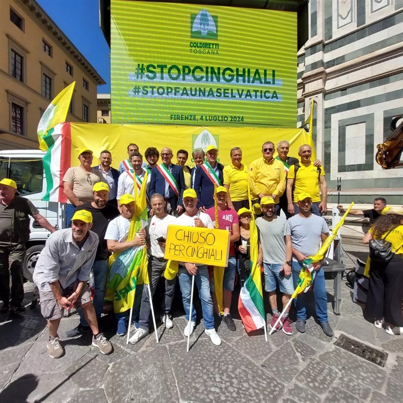 La manifestazione degli agricoltori