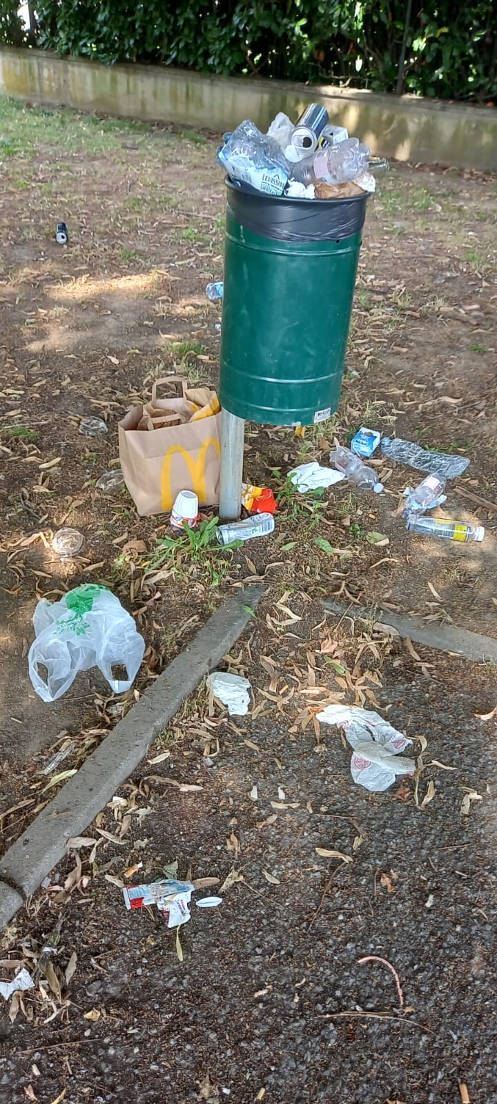 La situazione dei giardini di Villa Pecori