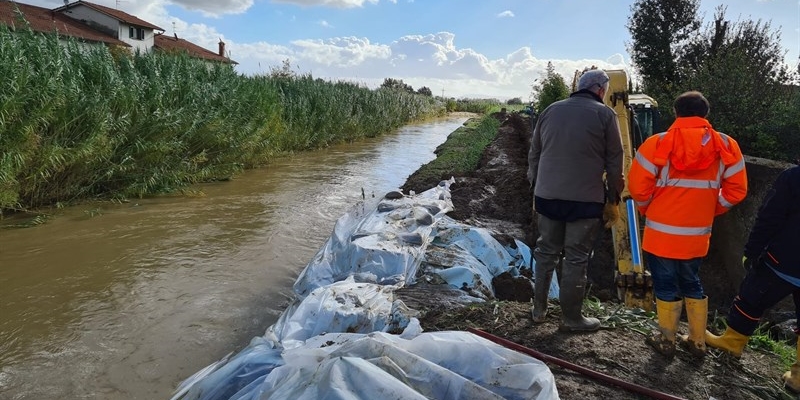 Una foto dell'intervento