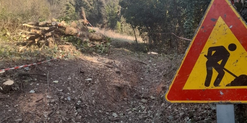 Sentiero in corso di realizzazione fra Pontassieve e Sieci per il Cammino di Francesco