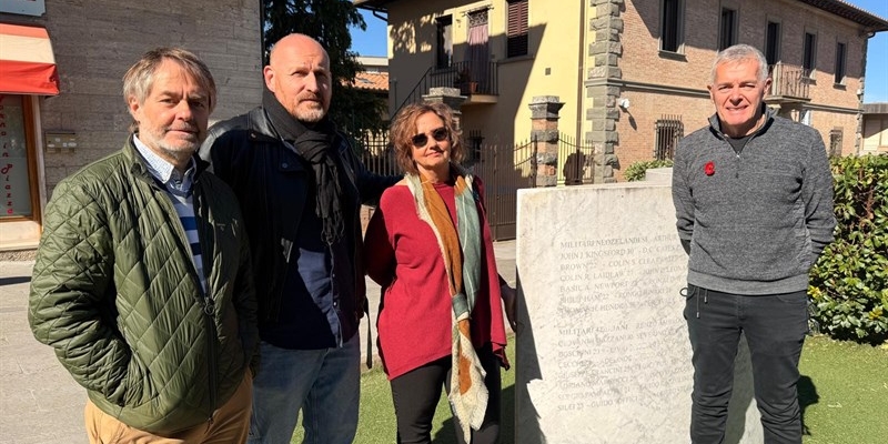 Il nipote sulle tracce dello zio-eroe neozelandese che 81 anni fa perse la vita per liberare le terre del Chianti dall’occupazione nazifascista
