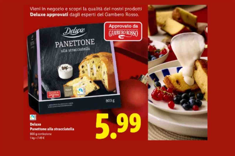Panettone Deluxe da Lidl: approvato dal Gambero Rosso
