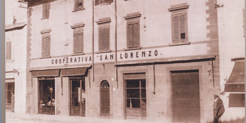 Frontespizio del libro sulla storia centenaria della Cooperativa San Lorenzo.