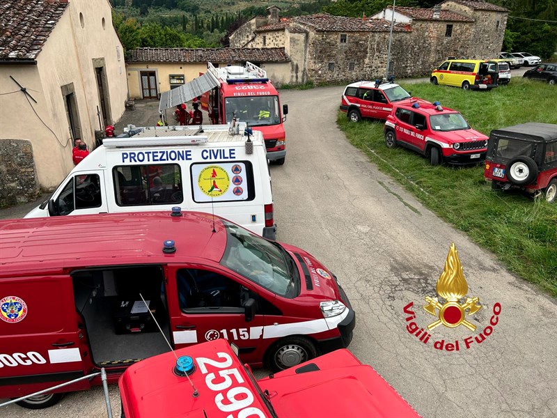 Soccorsi per la ricerca di una persona nel Comune di Fiesole