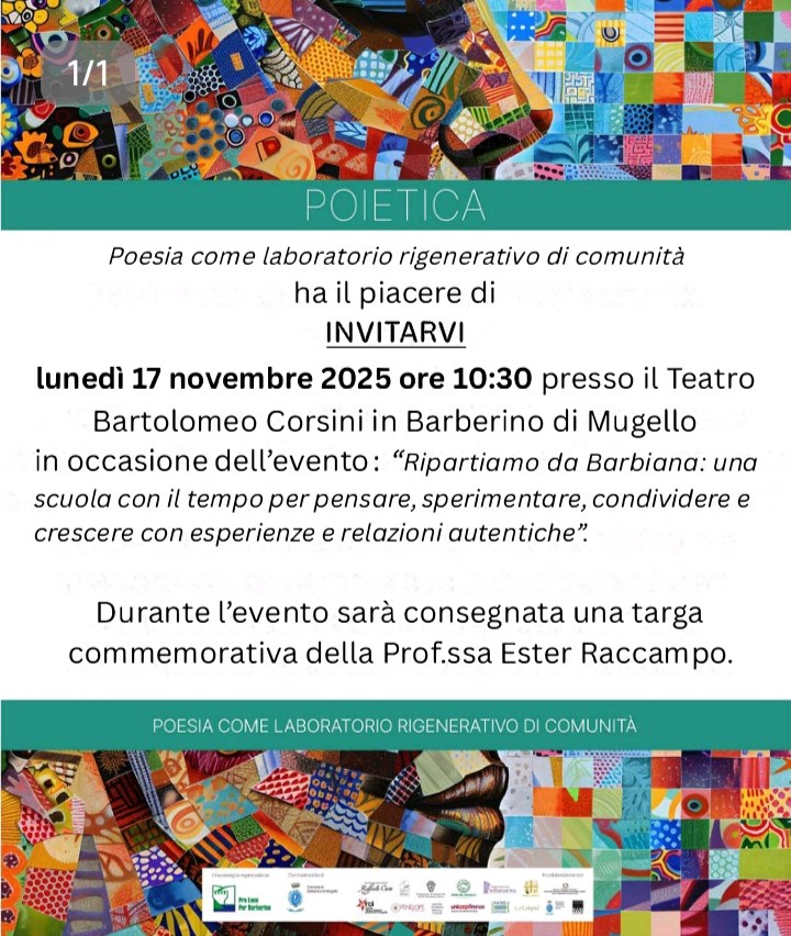 La locandina dell’evento a Barberino 