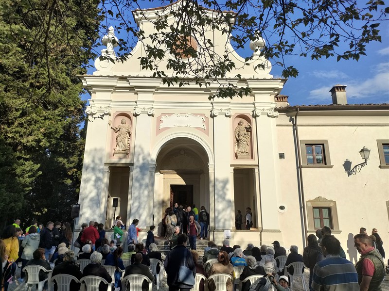 Esterno della Badia di Vigesimo 