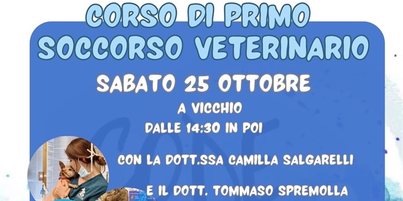 Corso di primo soccorso veterinario a Vicchio. Formazione e solidarietà per il benessere degli animali