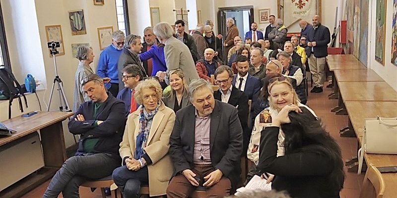 Palazzo dei Vicari il convegno di Fratelli d'Italia