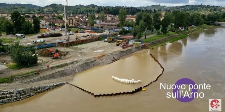 Il nuovo ponte sull'Arno
