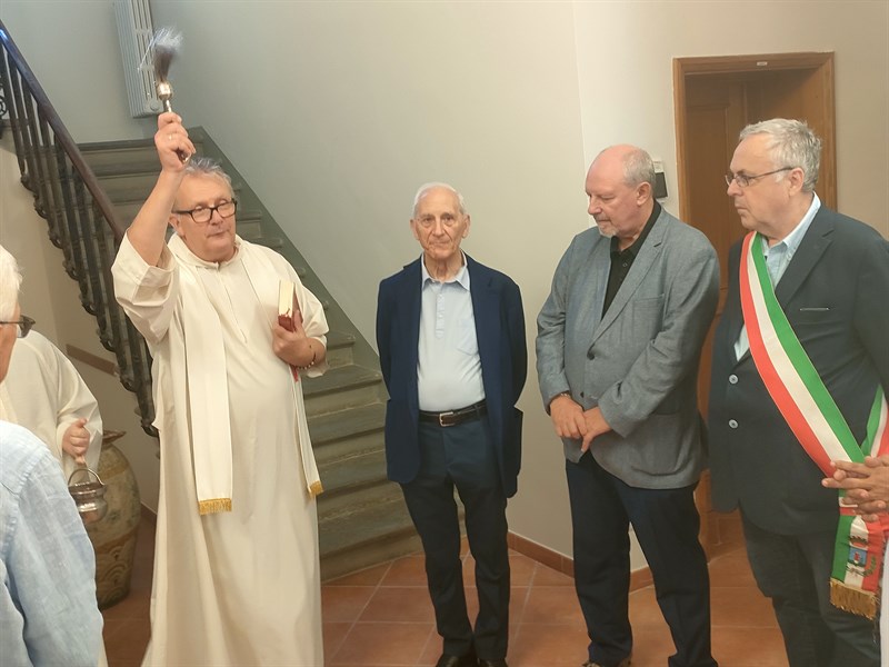 Un momento della cerimonia di inaugurazione 