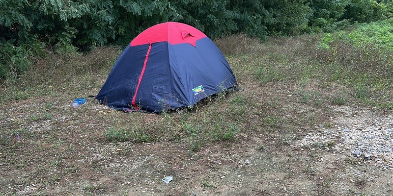 Senza tetto a Borgo San Lorenzo nella zona dei Bastioni