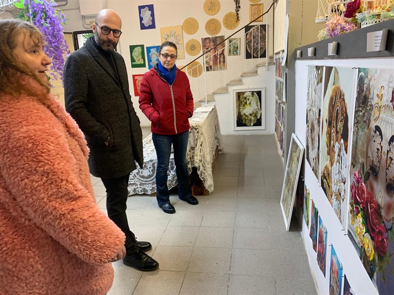 Il Sindaco di Pontassieve visita l’atelier dell’artista Emanuela Simoncini