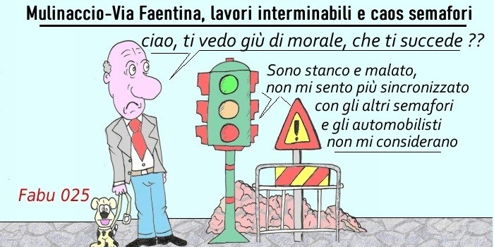 Mugello a senso unico alternato (come la pazienza dei suoi automobilisti). La Vignetta di FABU