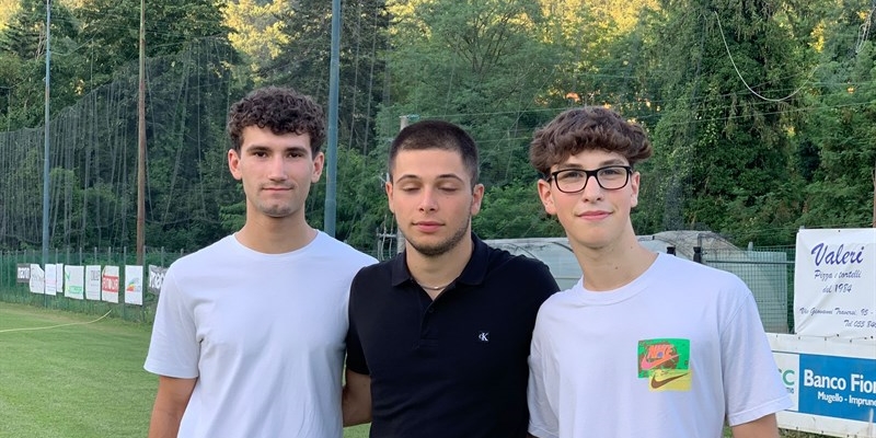 Nella foto da sinistra Andrea Gabrielli, Lorenzo Pelagatti e Alessandro Pampaloni