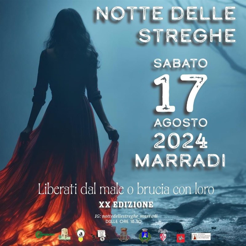 La locandina della notte delle streghe 2024