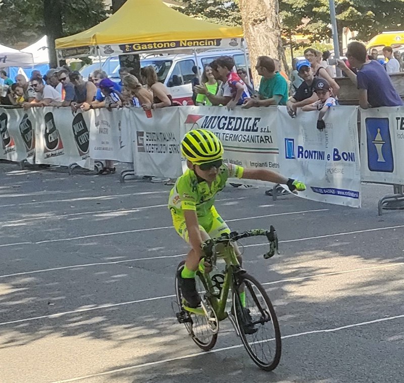 La vittoria solitaria di Brando Caleca nella sua categoria. 