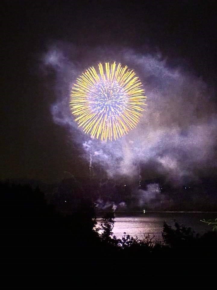 Vista fuochi d'artificio 