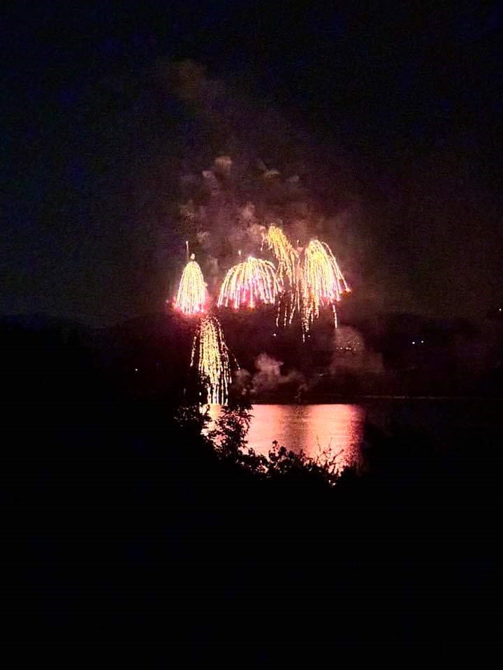 Vista fuochi d'artificio 