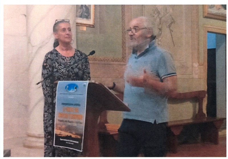 Francesca Parrini con l’editore Francesco Noferini