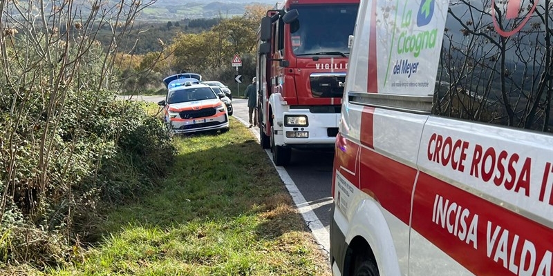 Incidente sulla Provinciale 89 a Rignano: auto fuori strada e tre feriti lievi