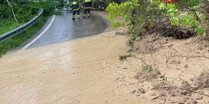 Maltempo: perturbazioni in esaurimento su tutto l'alto Mugello. Ancora chiusa la Marradi-Faenza