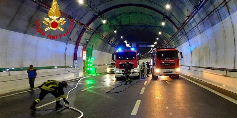 L'intervento dei VVFF