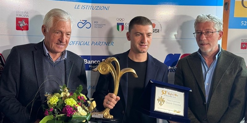 Consegnato a Giulio Ciccone il premio “Giglio d’oro 2025” da Carmagnini del ‘500