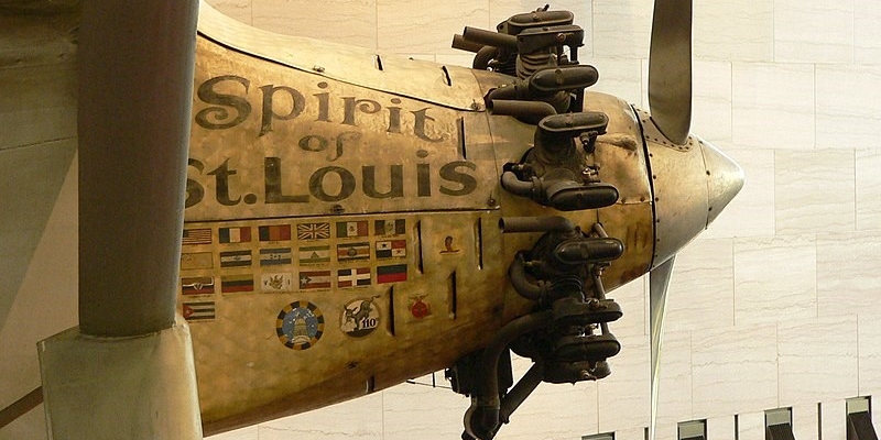 1927 - Primo tentativo di volo transatlantico. Il muso dello  Spirit of Sant Louis