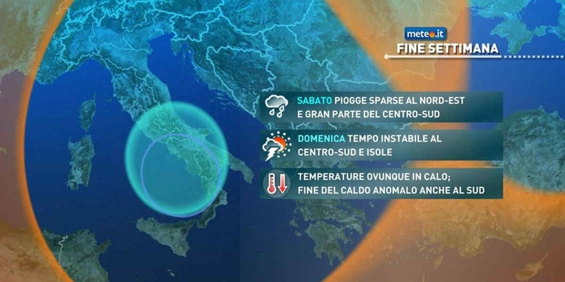 previsioni per il fine settimana