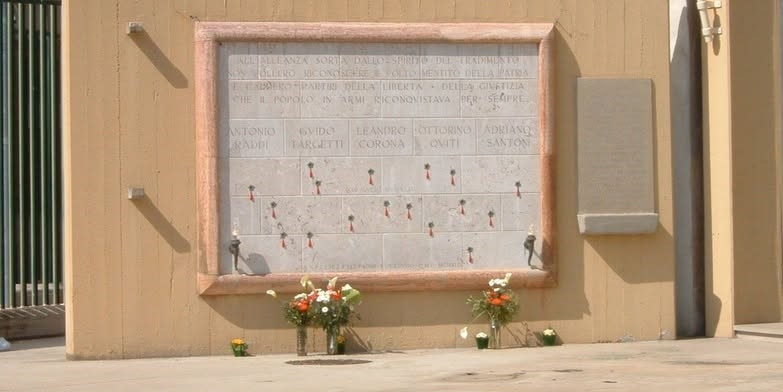 Il sacrario allo stadio di Campo di Marte