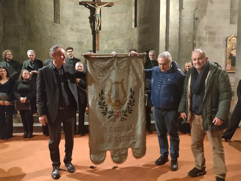 Il Gonfalone della Corale Santa Cecilia del 1909