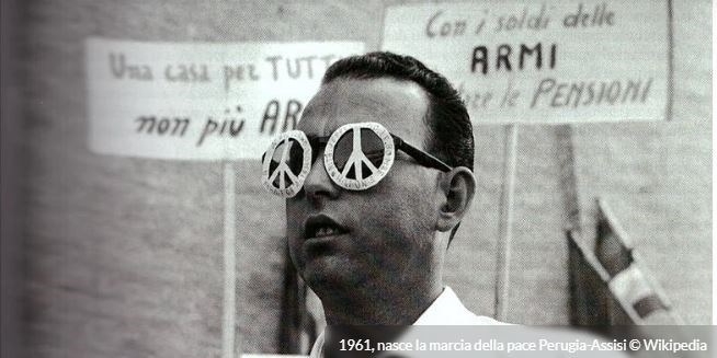 1961 - Prima marcia della pace Perugia - Assisi