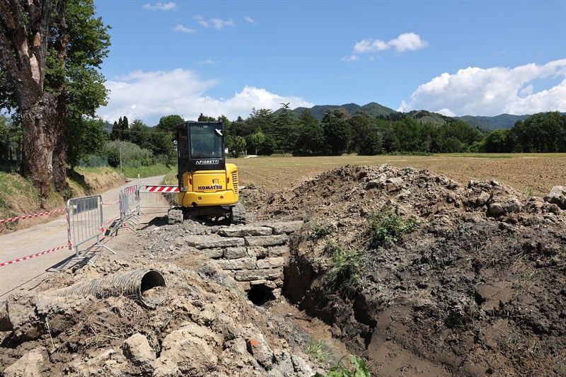 Lavori in Via del Salto