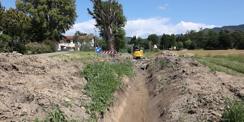 Lavori in Via del Salto