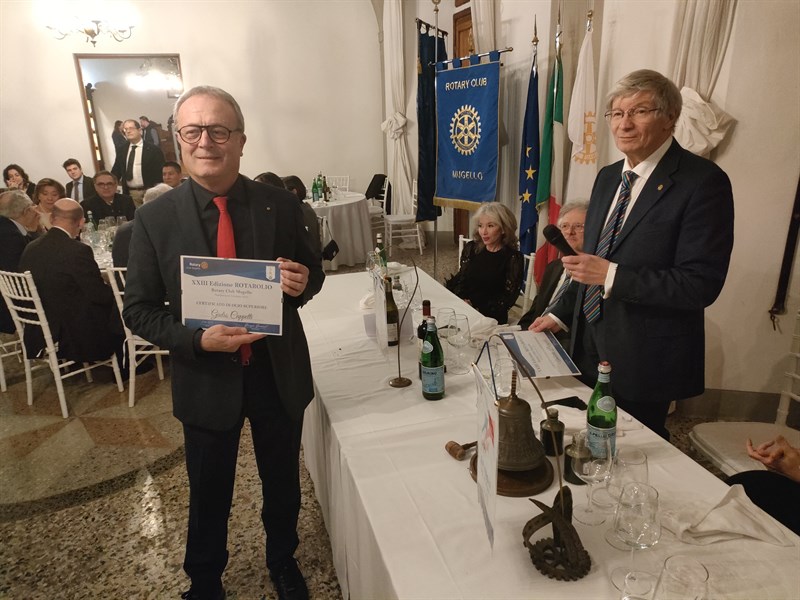 Giulio Cappetti di Borgo San Lorenzo dell’Azienda Baccanella che ha ottenuto il secondo posto  del Concorso “Rotarolio 2025”