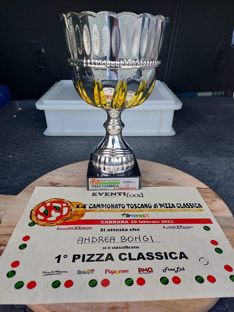 Andrea Bongi, campione toscano di pizza classica