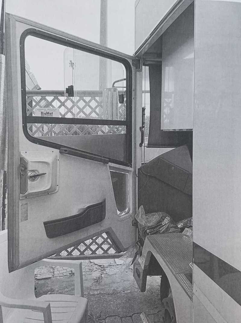 il furgone forzato e i danni