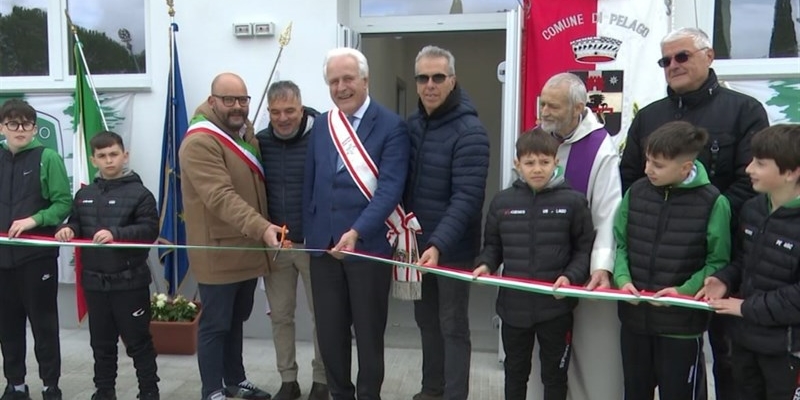 Pelago, inaugurati i nuovi spogliatoi al campo sportivo. Investimento da 360 mila euro
