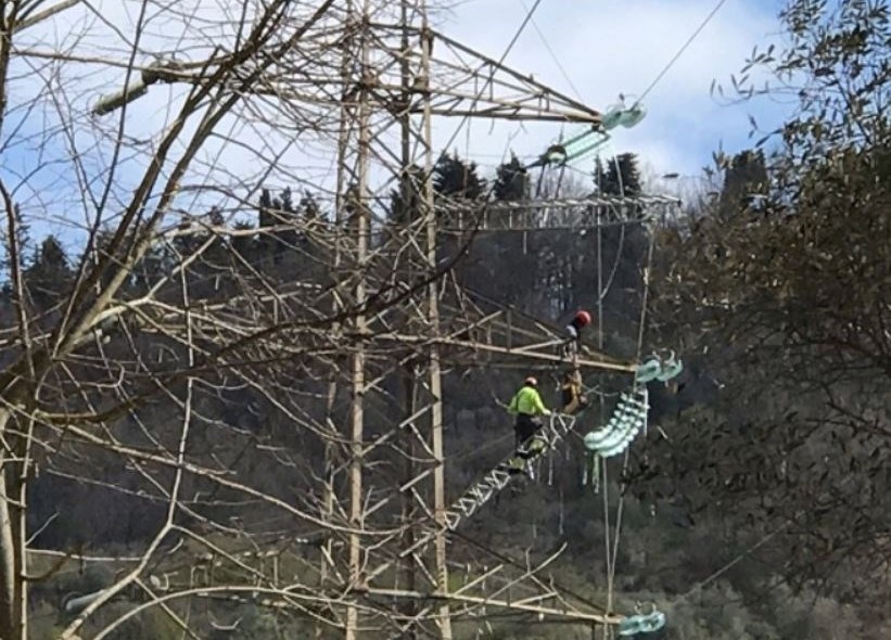 Lavori alle linee elettriche  - Enel