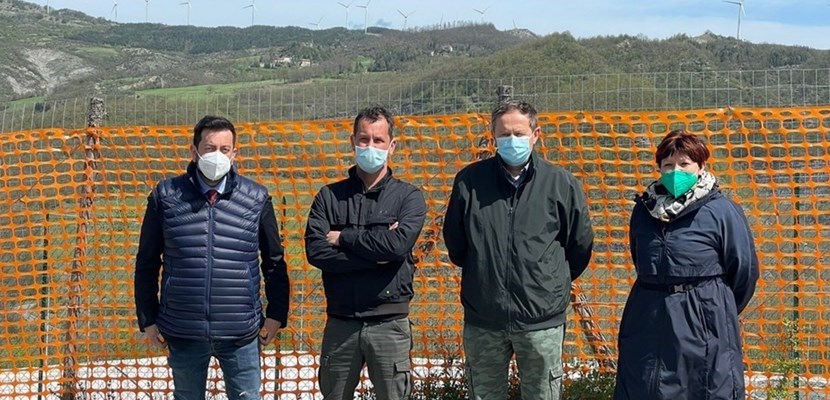 Francesco Torselli, il vicesindaco Guidarelli, il sindaco Buti e Elisa Tozzi