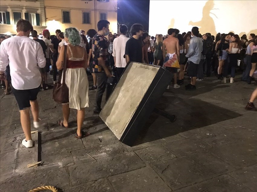 la manifestazione in Santo Spirito