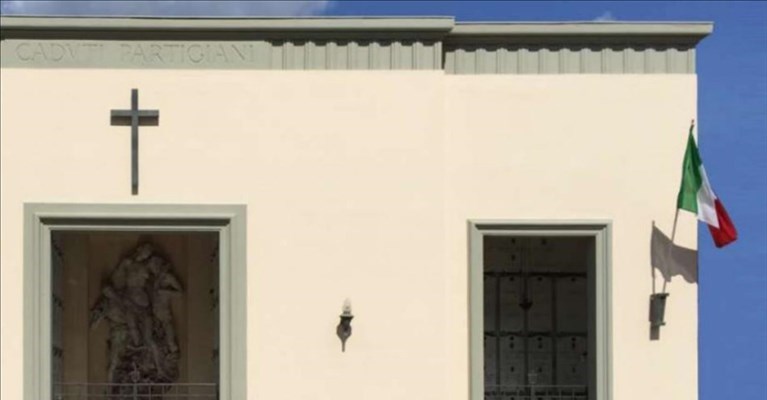 la cappella dei partigiani al cimitero di Rifredi