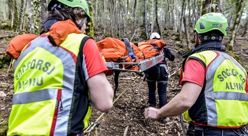 Soccorso alpino. Foto di repertorio