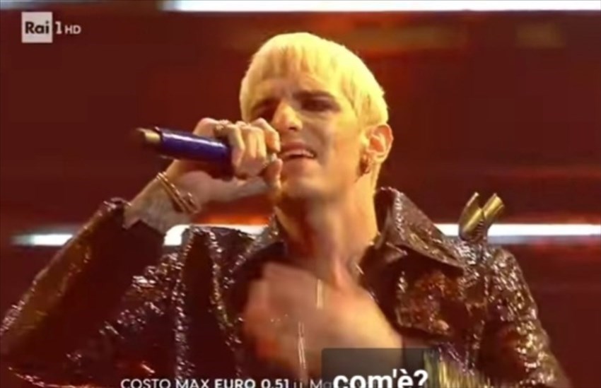 Achille Lauro a Sanremo 2022