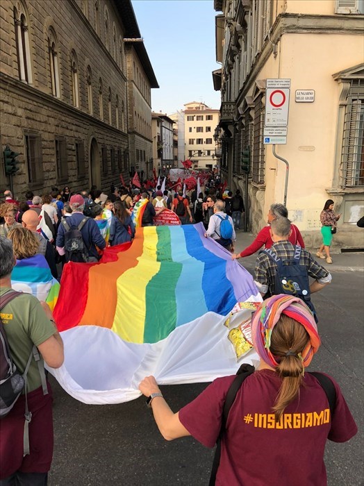 un momento del corteo