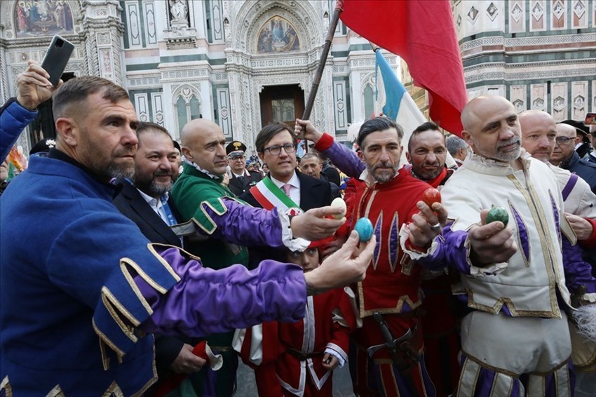 la sfilata del Calcio Storico