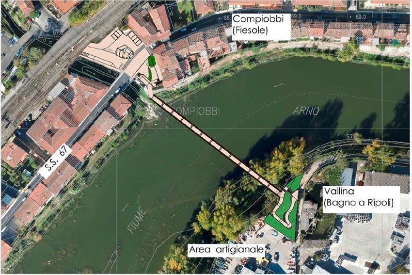 Progetto passerella ciclopedonale Compiobbi-Vallina