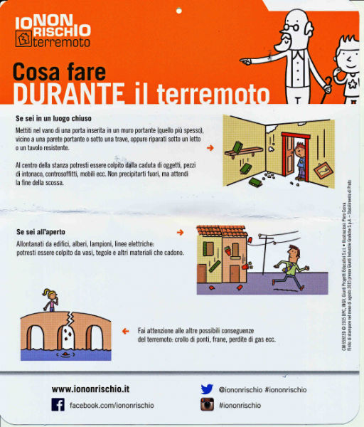 Terremoto, che fare? La mostra e l'informazione a Borgo