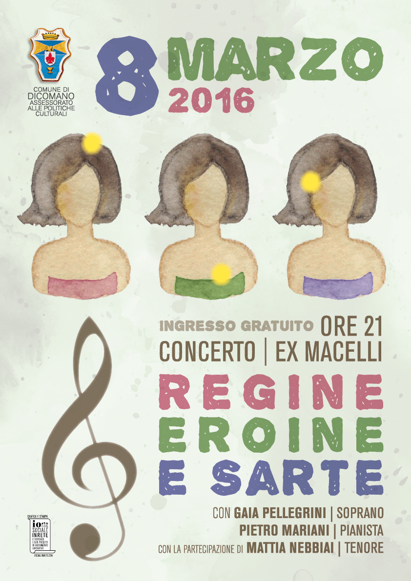 Dicomano celebra la festa della donna con il concerto “Regine eroine e sarte”